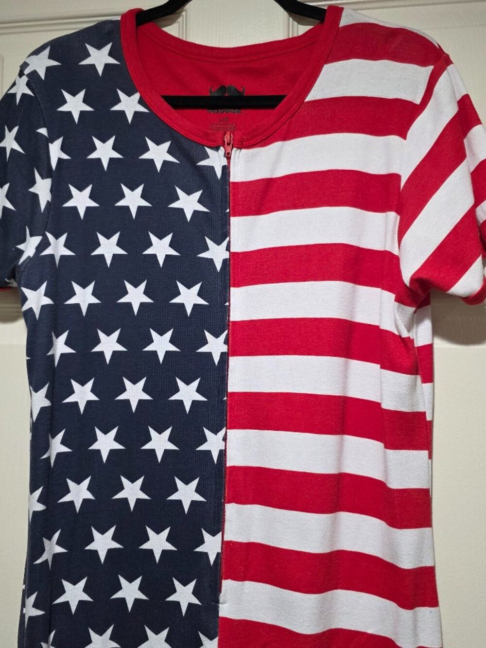 Under Disguise Women's US Flag Patriotic Jumpsuit Size L/G